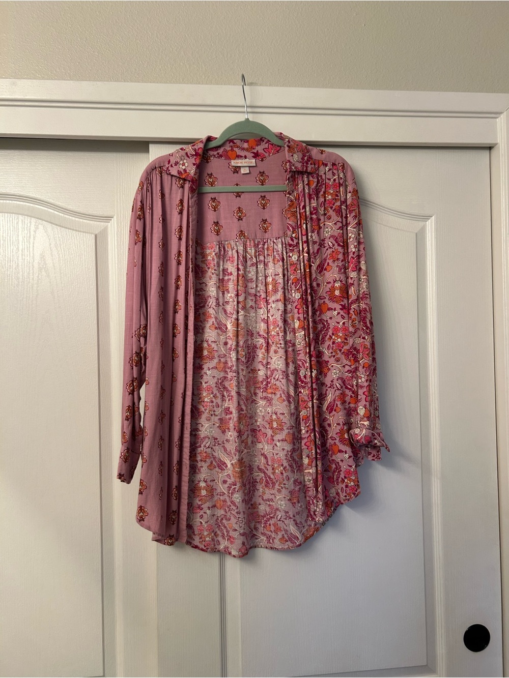 Knox Rose Pink Floral Mixed-Print Tunic